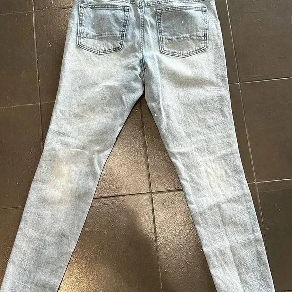 Men's PACSUN Stacked Skinny Distressed Jeans 32/30 - Picture 6 of 11
